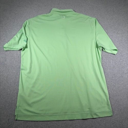 FootJoy Men's XL Green Textured Golf Polo Shirt with Club Logo