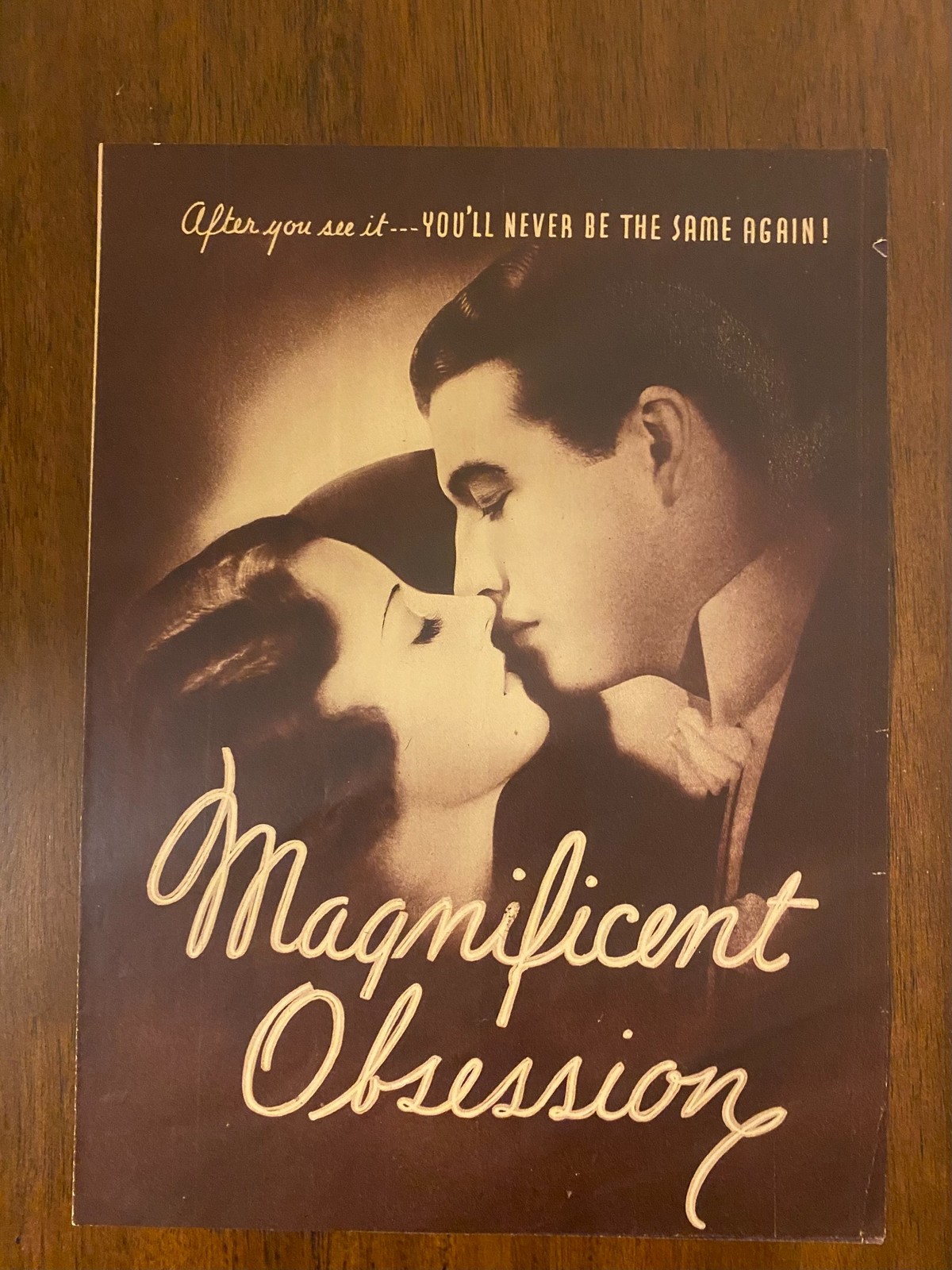 1935 MAGNIFICENT OBSESSION Movie Herald Irene Dunn Robert Taylor Universal VG+