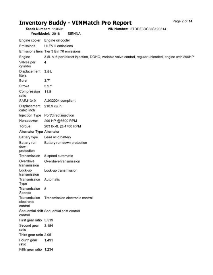 Seat Belt Front Bucket Pre-crash System Passenger Fits 18-20 SIENNA 10324688