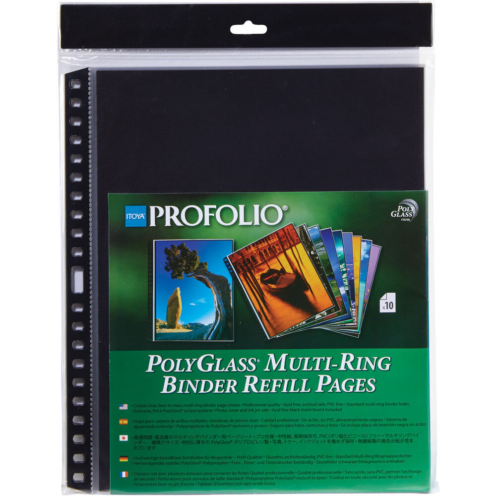 Itoya ProFolio PolyGlass Pages (Portrait, 8.5 x 11", 10 Pages) PR-8-11