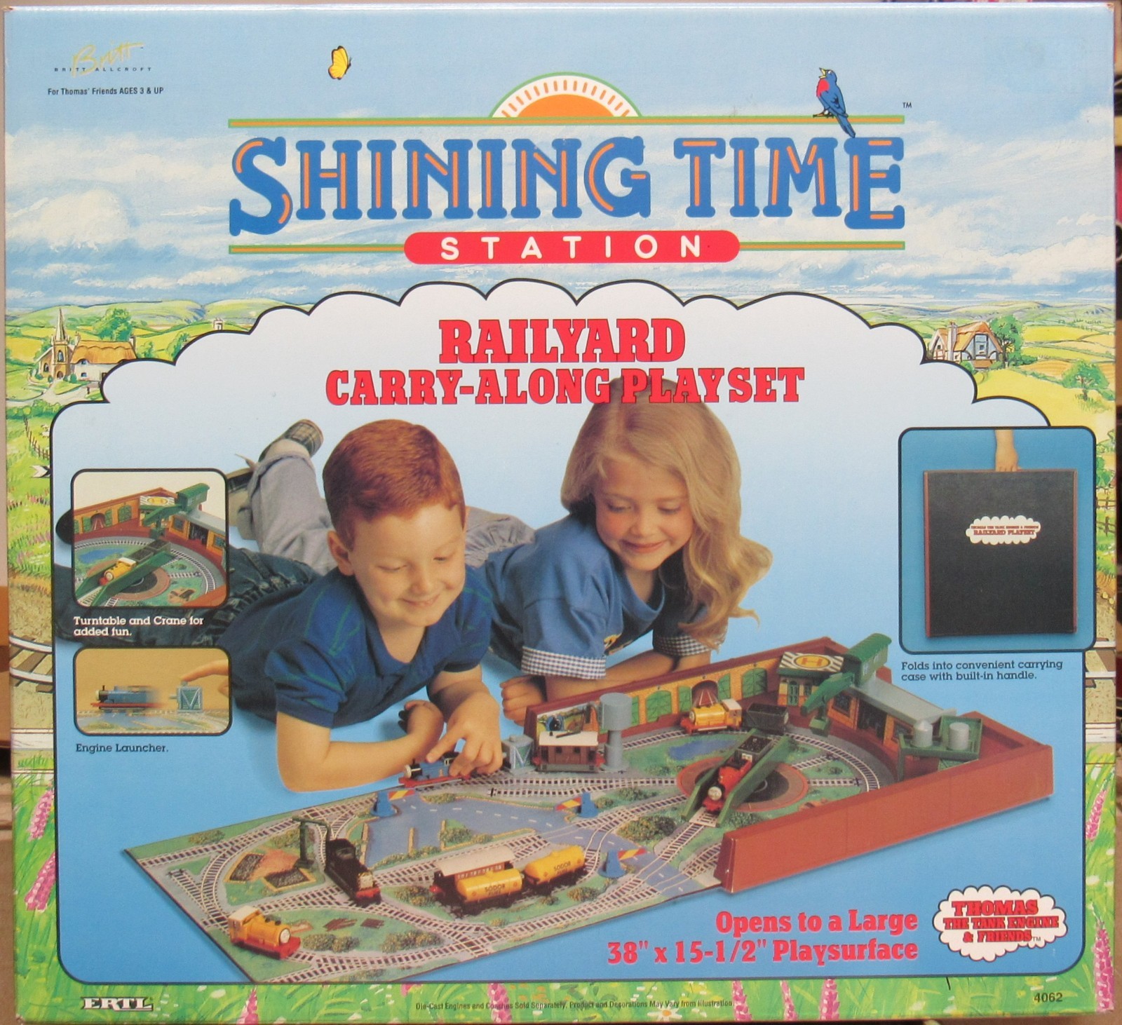 ERTL 4062 - Thomas the Tank Engine & Friends "Railyard Carry-Along Playset" NOS