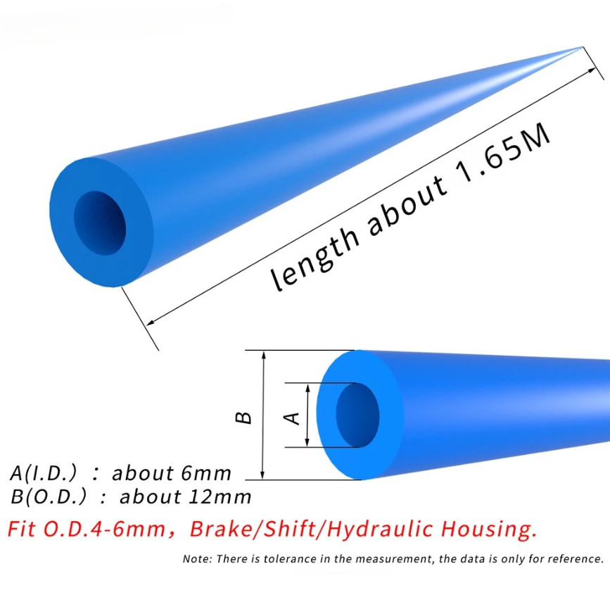 1pcs 1.6M Bike Frame Internal Housing Damper Foam Sleeve Cable Tube Protector