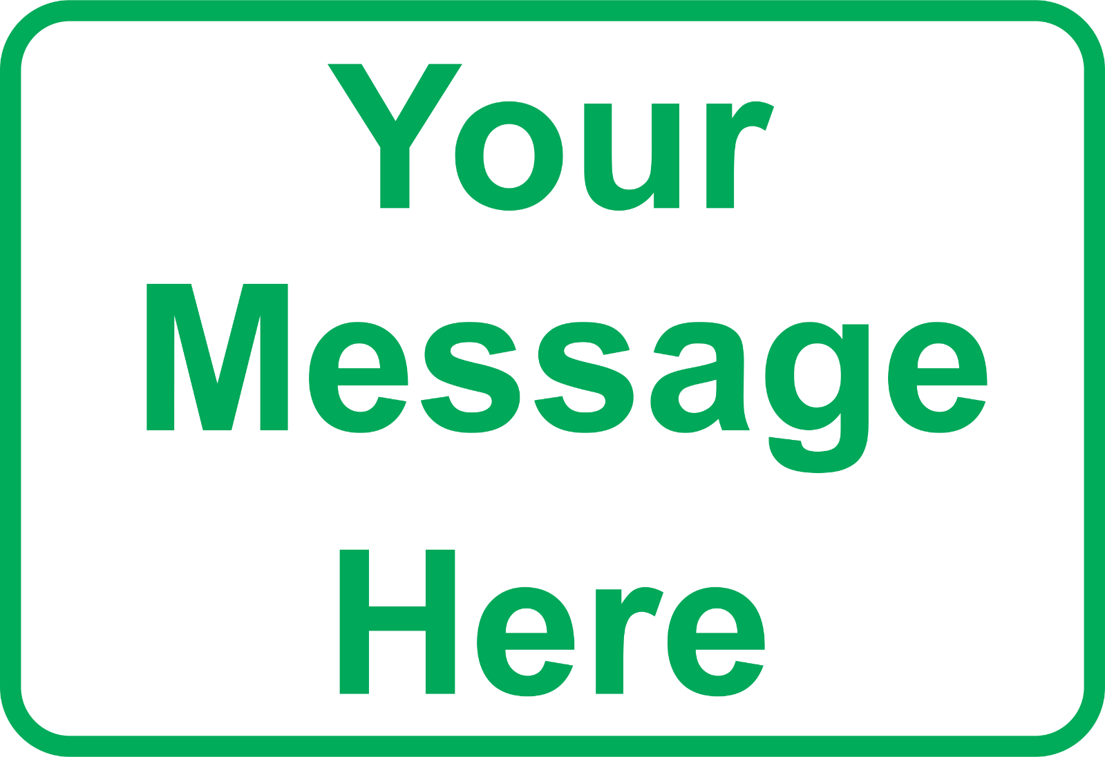 New Personalized Aluminum Metal Sign Customized With Custom Text 8" x 12" Size