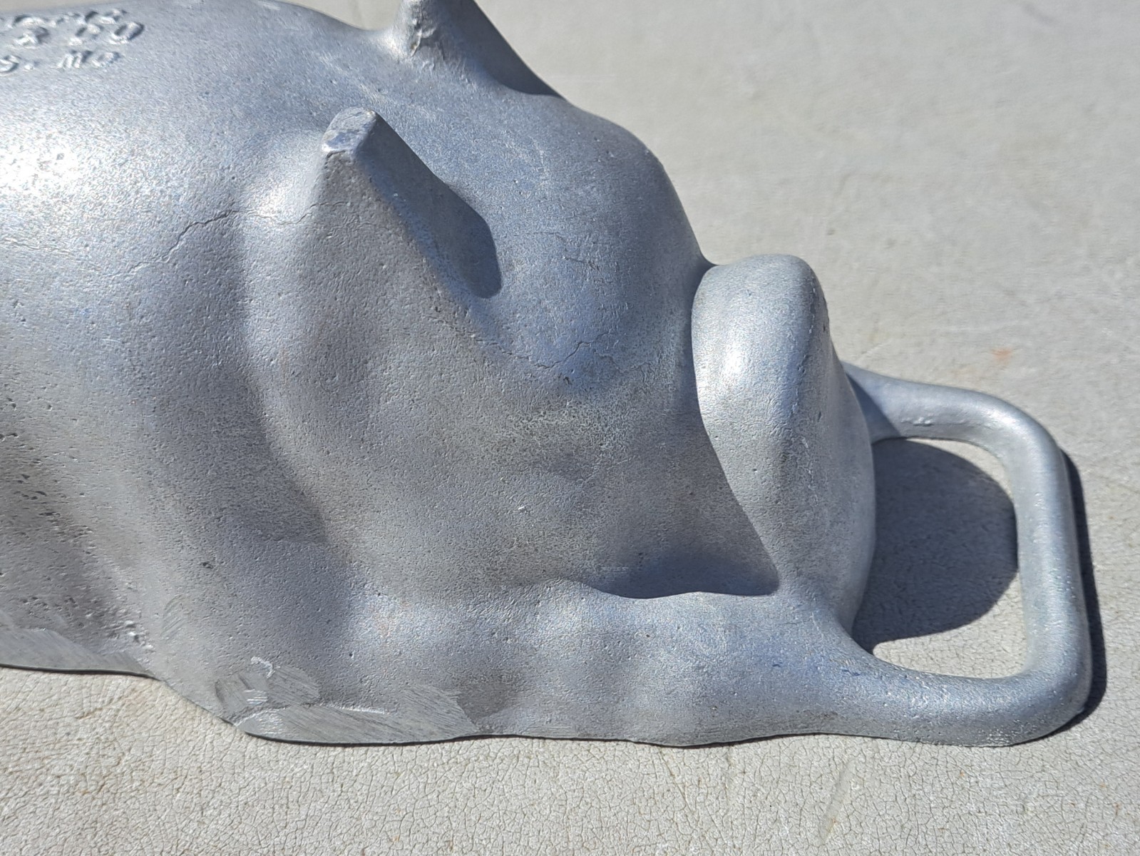 Ballak & Co Pudgy Pig cake pan vintage heavy aluminum St Louis MO