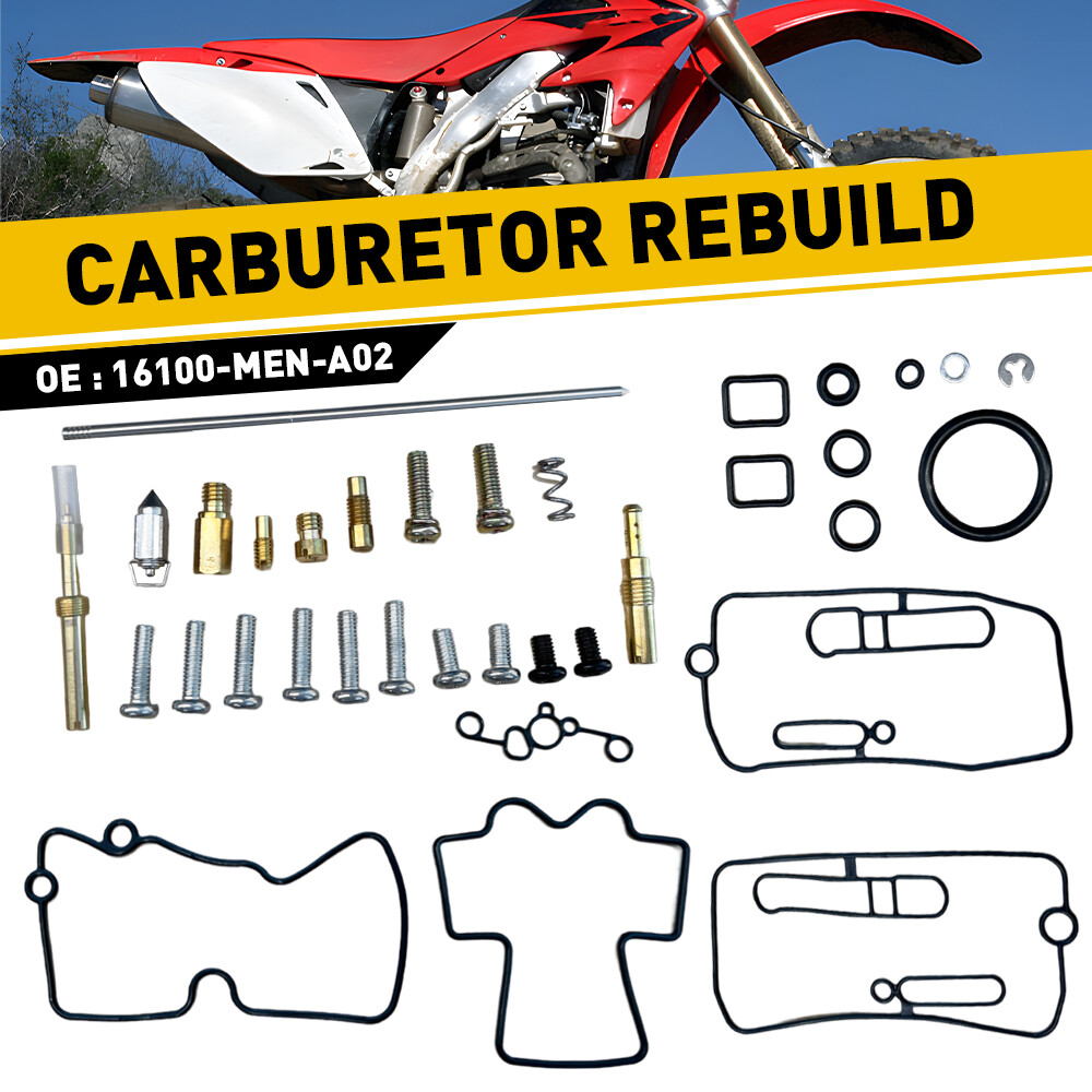 New For Honda CRF450R 2002-2008 Carburetor Rebuild kit Carb Jets Needle 02-08 US