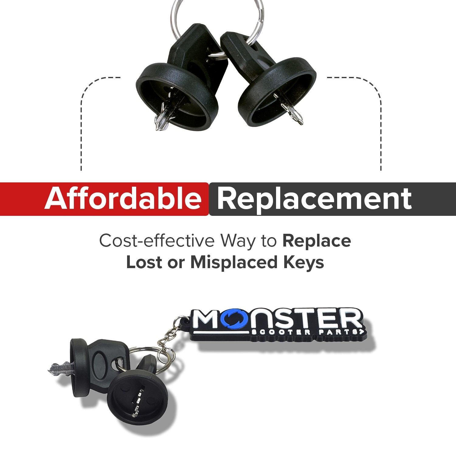 Keys for Golden Buzzaround EX, LT, & Later XL, XL HD Model Scooters MBE-BZ7-KEYS