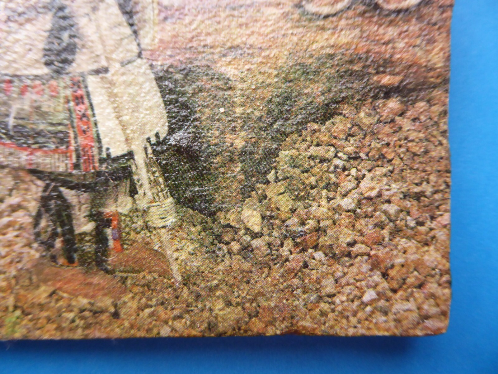 Kachinas Hand Painted on Stone Wall Plaque Aha Ahola Ahol Mana Hopi Mythology