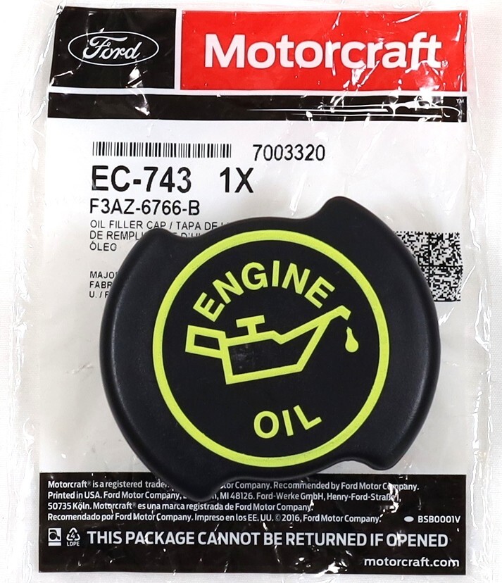 OEM Ford Motorcraft Oil Fill Neck & Cap 94–03 F250 F350 7.3L Powerstroke Diesel