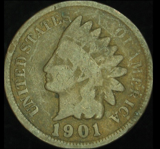 Original Historic FNB Denver Wheat Roll 2 Indian Cent Ends Vintage 50 Penny Find