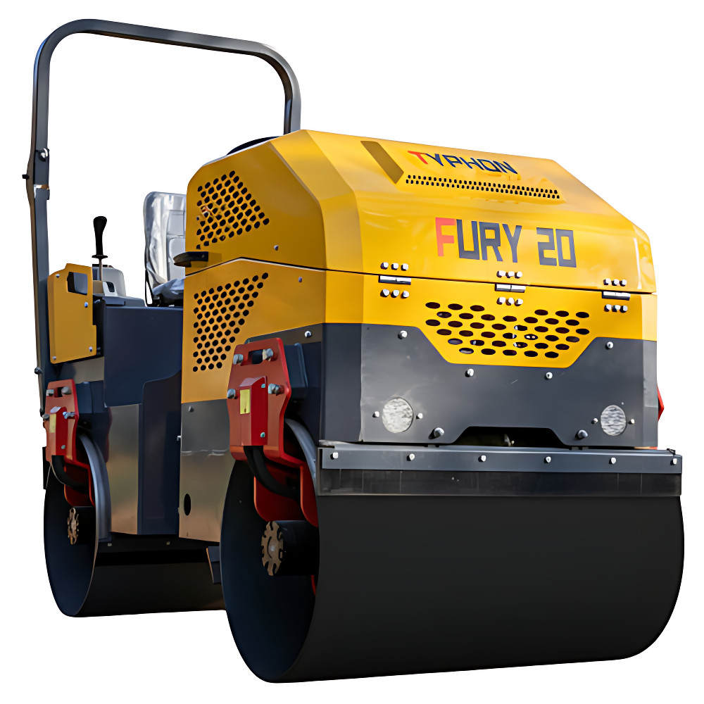 TYPHON FURY 20 Mini Road Roller 2Ton Hydraulic Oil Vibratory B&S 23hp USA engine