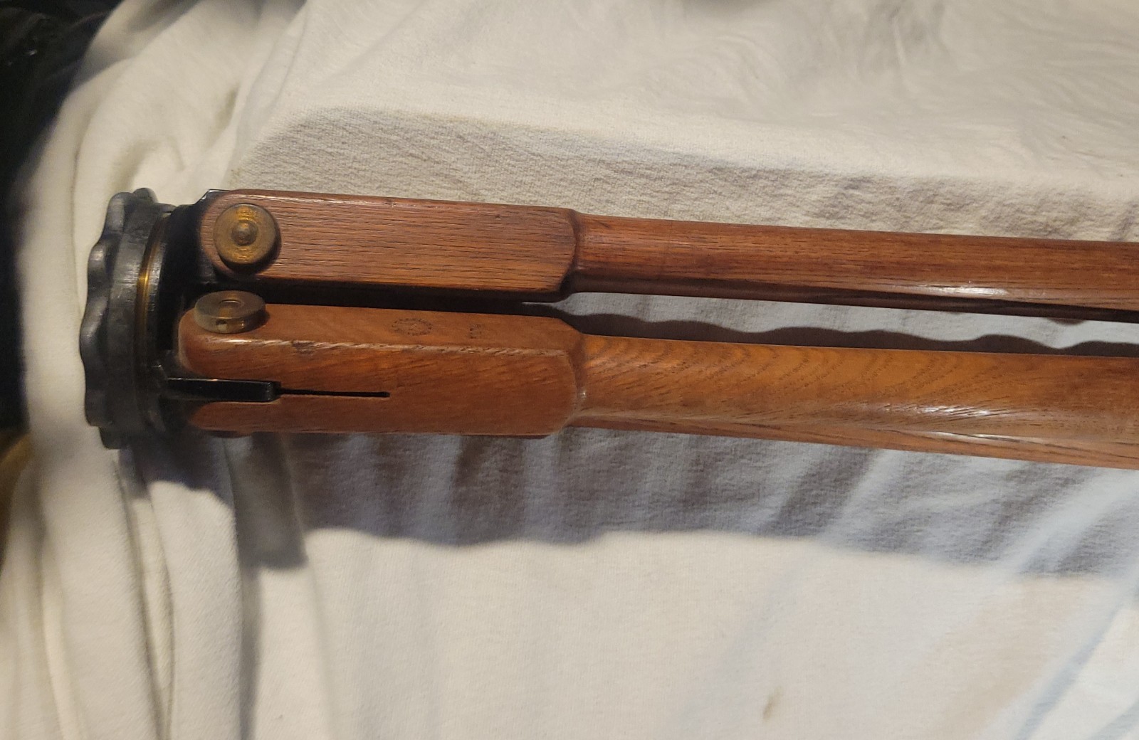 Nice vintage Keuffel & Esser 5174 58" Wood Tripod for transit.