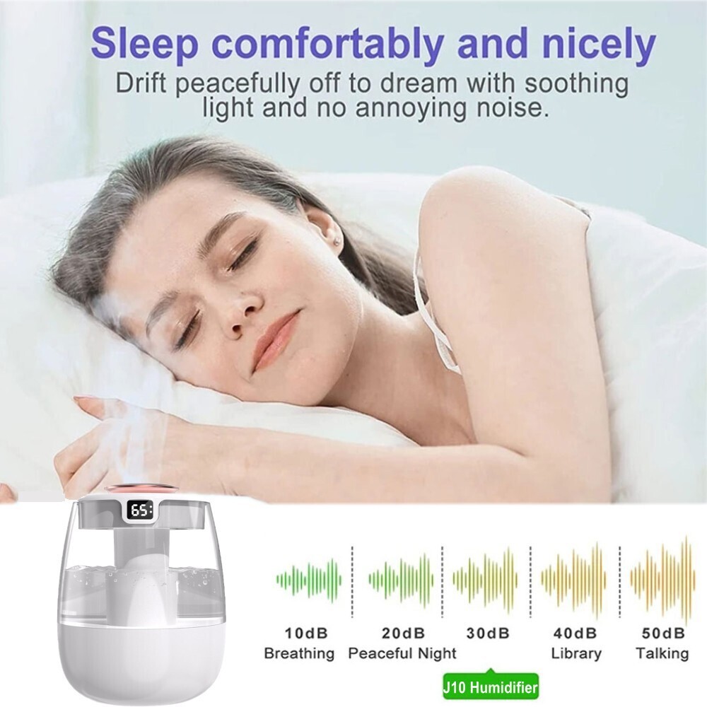 1500ml Humidifiers for Bedroom Large Room Office Cool Mist Air Humidifier Indoor