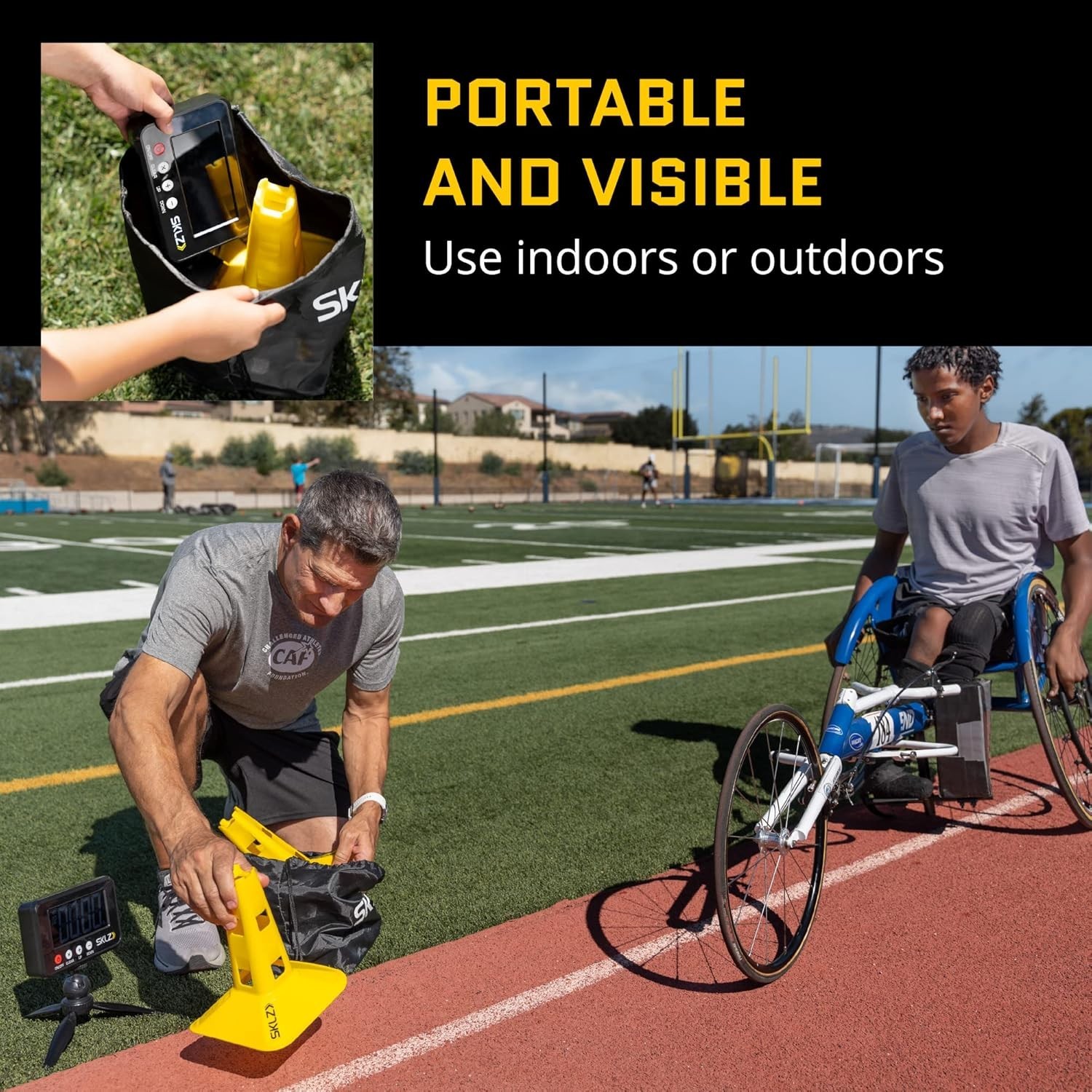 SKLZ Speed Gates for Sports and Athletic Speed Training, yellow