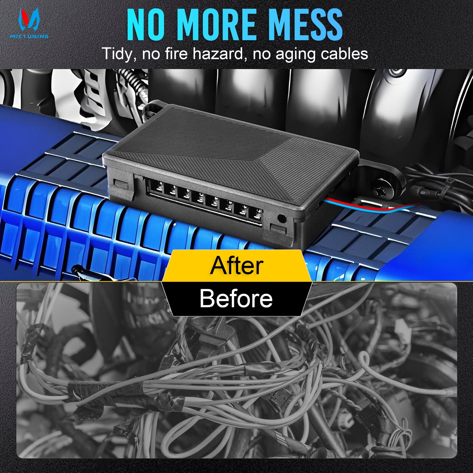 Wireless 8 Gang Switch Panel For LED Light Bar Power Circuit Remote Control Box