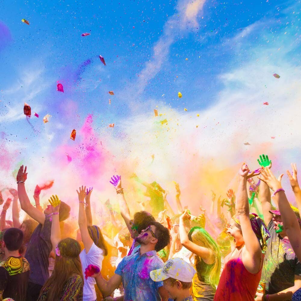 Color Blaze Color Powder Balls - 8 Pre-Filled Color Powder Mesh Balls - 8 Colors