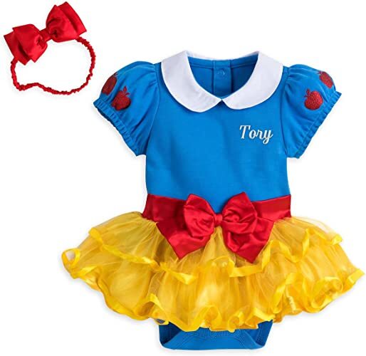 Disney Store Princess Snow White Baby Girl Costume Bodysuit Size 18/24 Months
