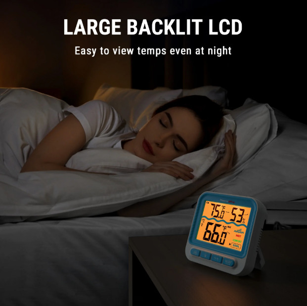 ThermoPro Digital Pool Thermometer, Floating Water Thermometer for Hot Tubs Bath