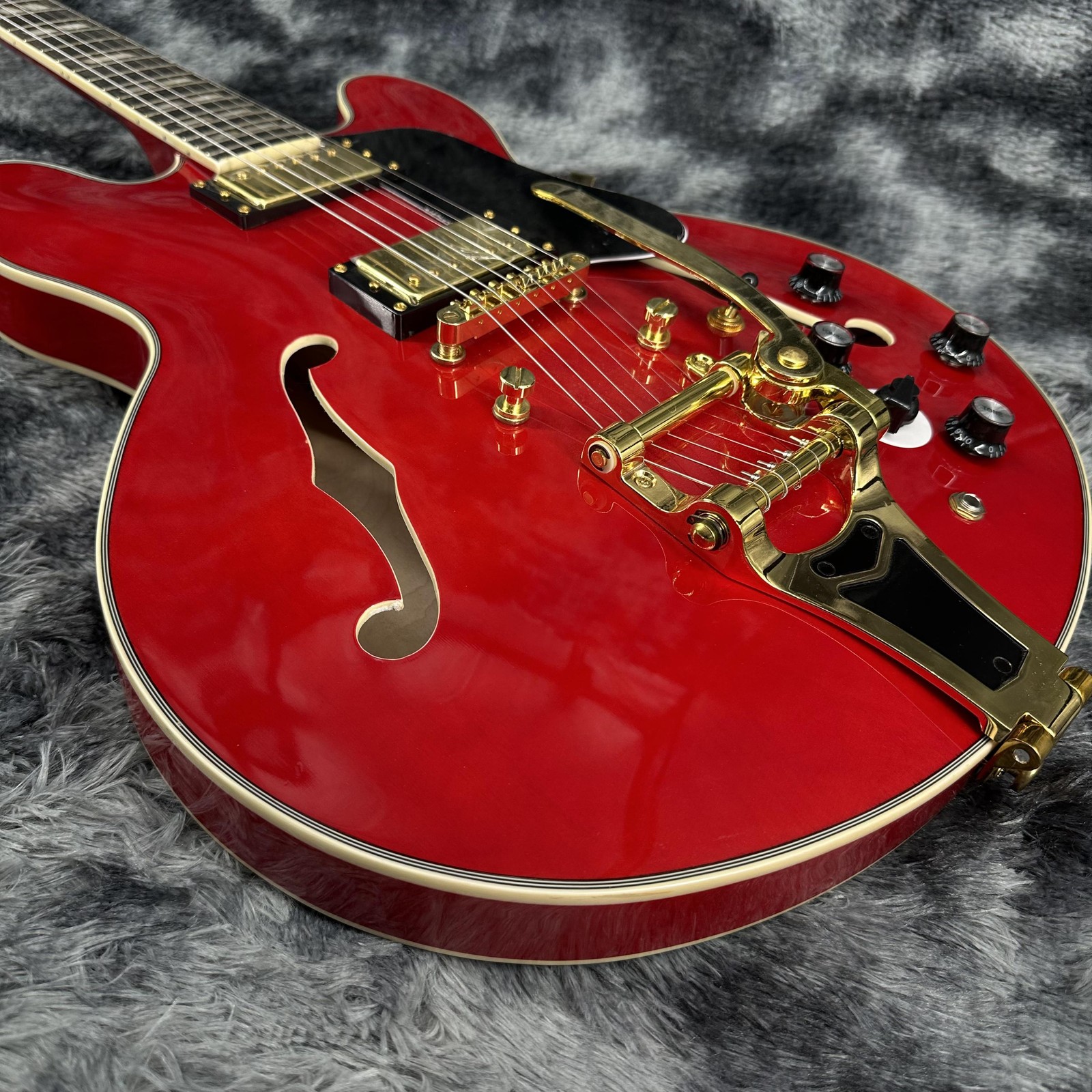 Back to the Future"1955"ES-345 Cherry Red Electric Guitar Rosewood Fingerboard