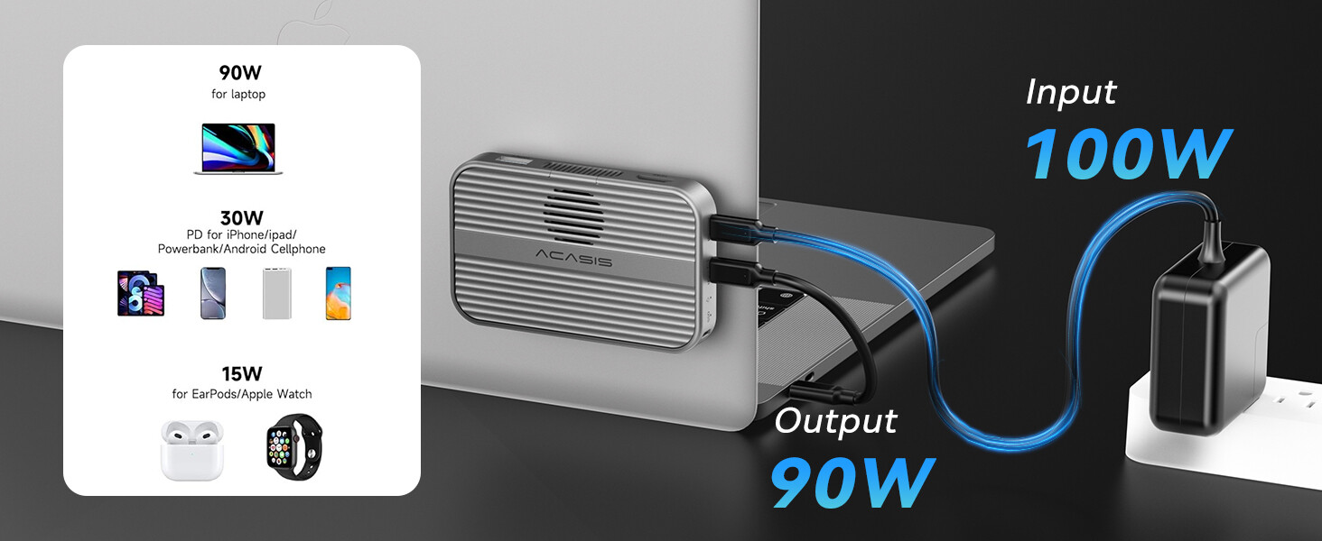 ACASIS 10Gbps Magnetic SSD Enclosure & Docking Station for iPhone 15/16/17 Serie