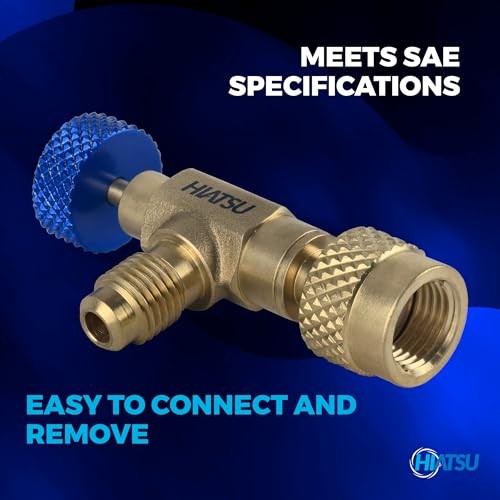 Schrader Core Depressor Valve 1/4” x 5/16” SAE – Heavy-Duty Brass HVAC FSVH-2