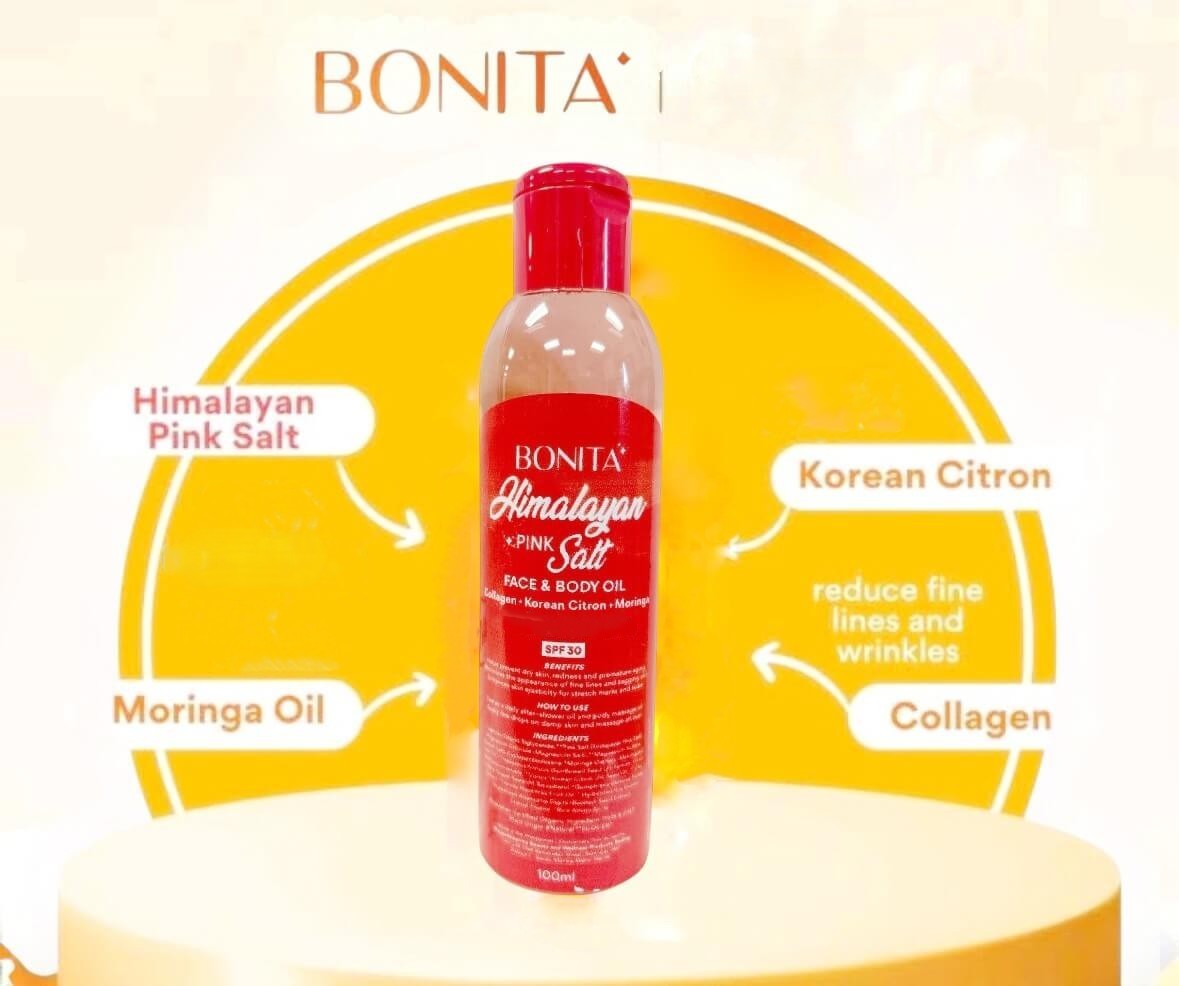 Bonita Himalayan Pink Salt Face & Body Oil SPF 30 – 100ml