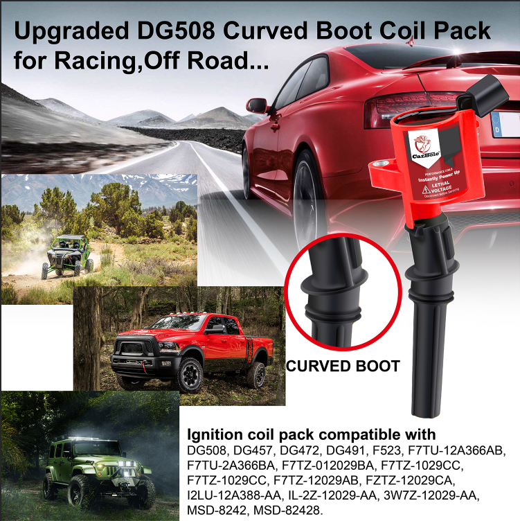 8 DG508 Ignition Coil Pack For Ford F150 Expedition 2000 2001 2002-2004 4.6/5.4L