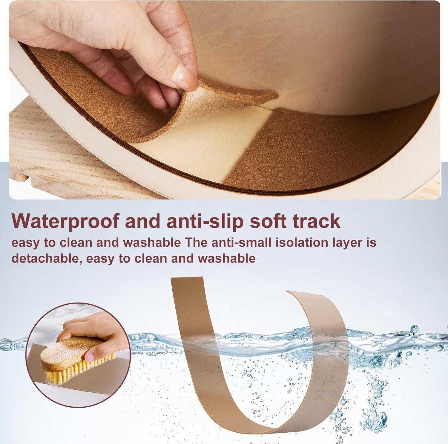 12 in. XL Wooden Animal Exercise Wheel, Quiet Spinner for Hamster Gerbil Lizard