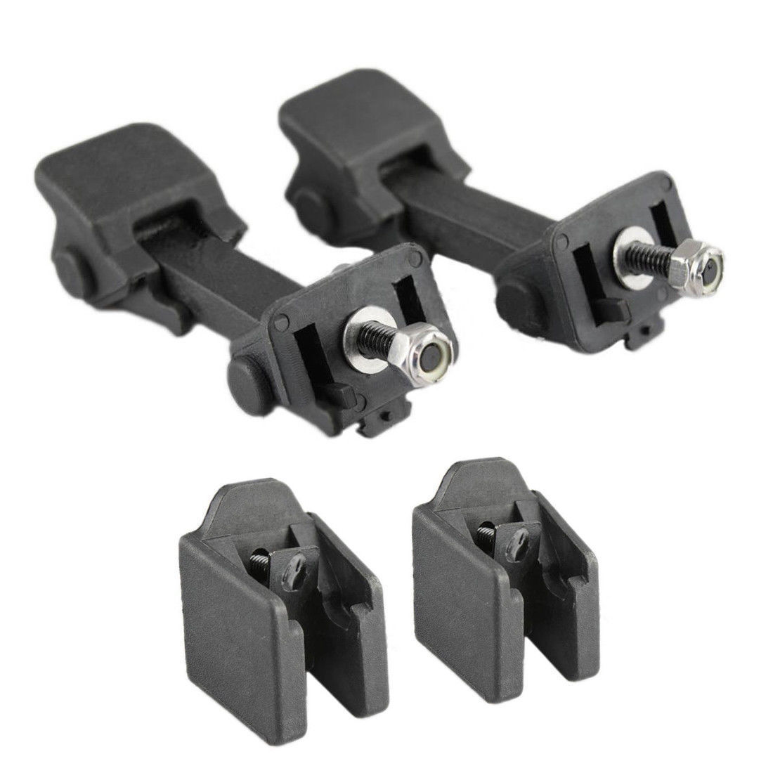 Pair Front Hood Latch Catch & Bracket for Jeep Wrangler JK 2007-18 Free Shipping