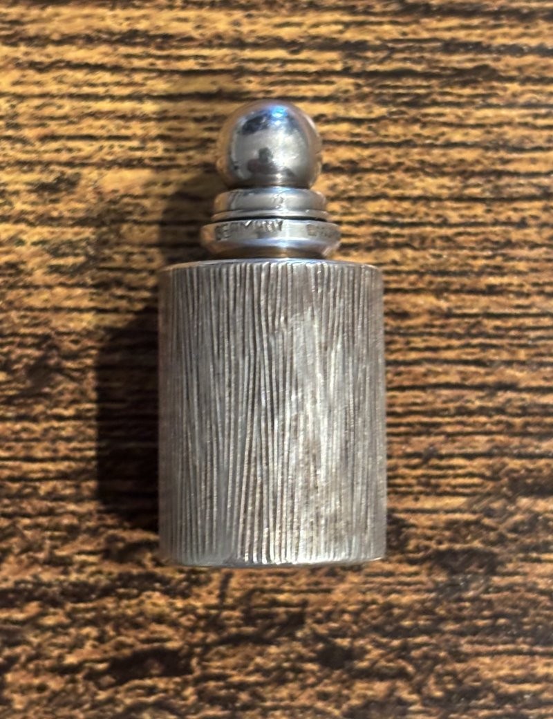 Tiffany & Co Sterling Silver Perfume Bottle - GERMANY - BARREL FLASK