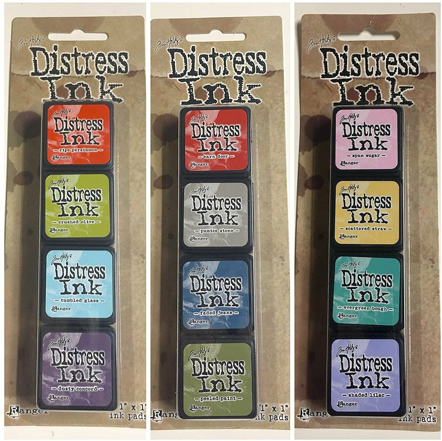 Ranger Tim Holtz Distress Mini Ink Pad Kits - #1-15, Super Bundle of all 60...