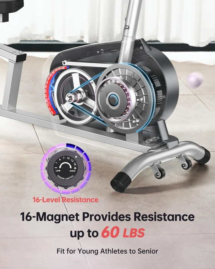 YOSUDA RC-PRO Recumbent Exercise Bike for Home Capacity 350 Lbs fitness workout