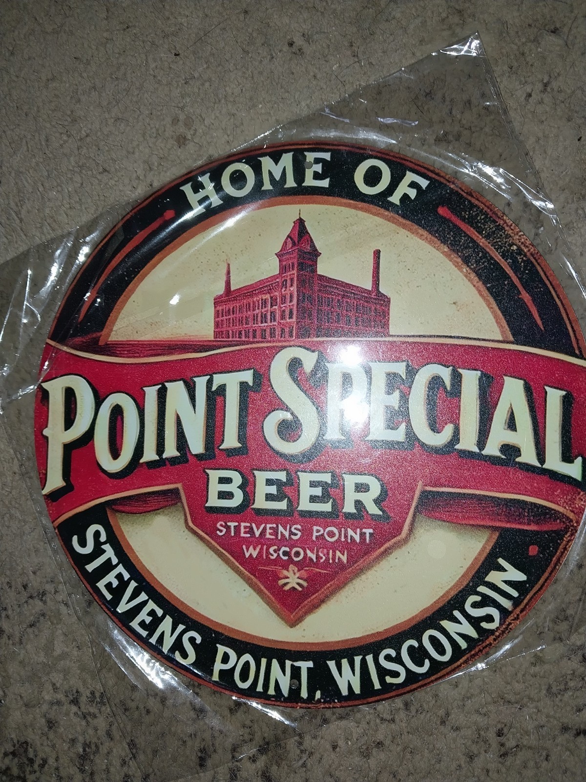 Home Of  Point Special Beer Stevens Point Wisconsin. Metal Sign Almost 8 In...