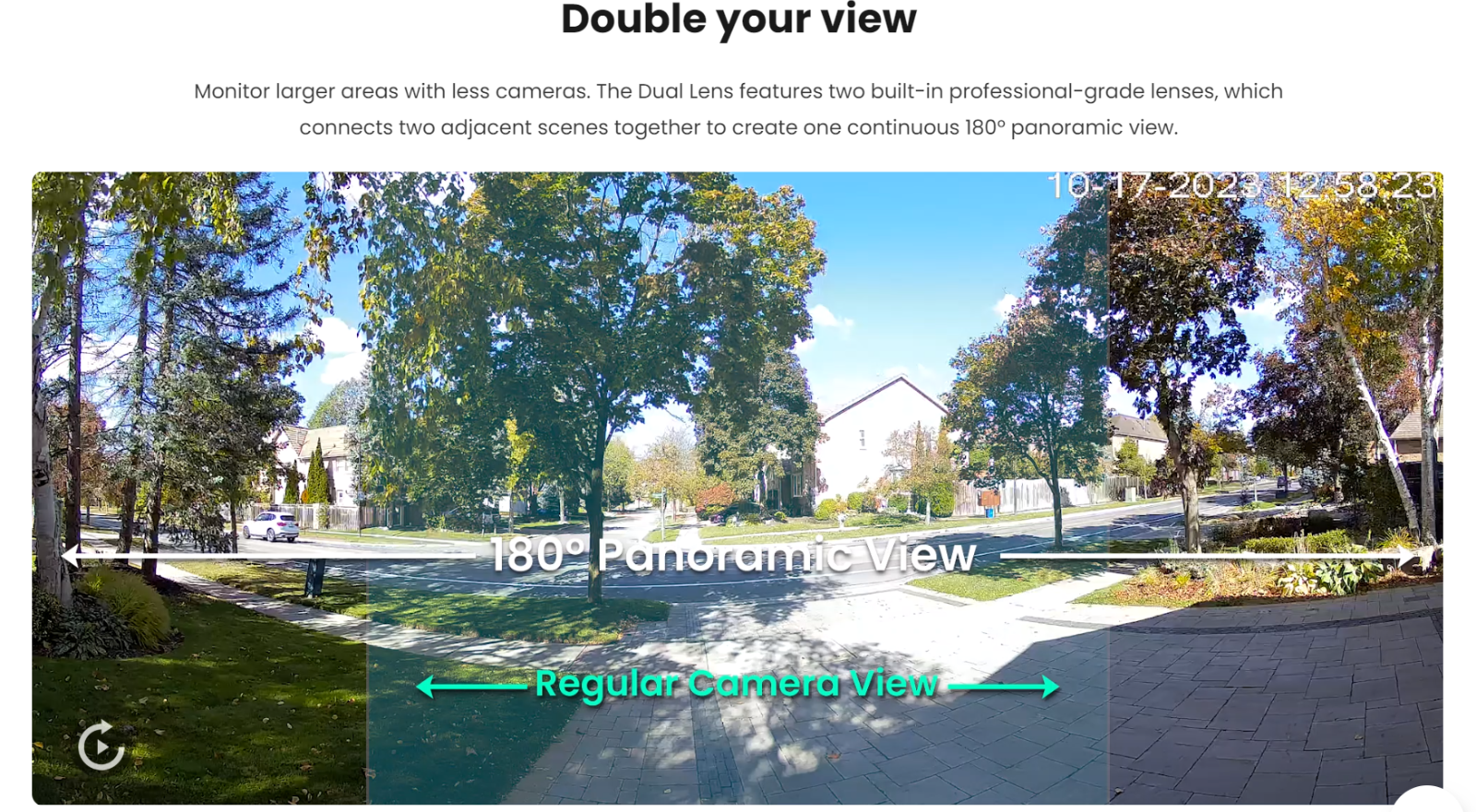 Lorex H20 4K Wired Dual Lens IP Camera Smart Security Lighting Motion Detection