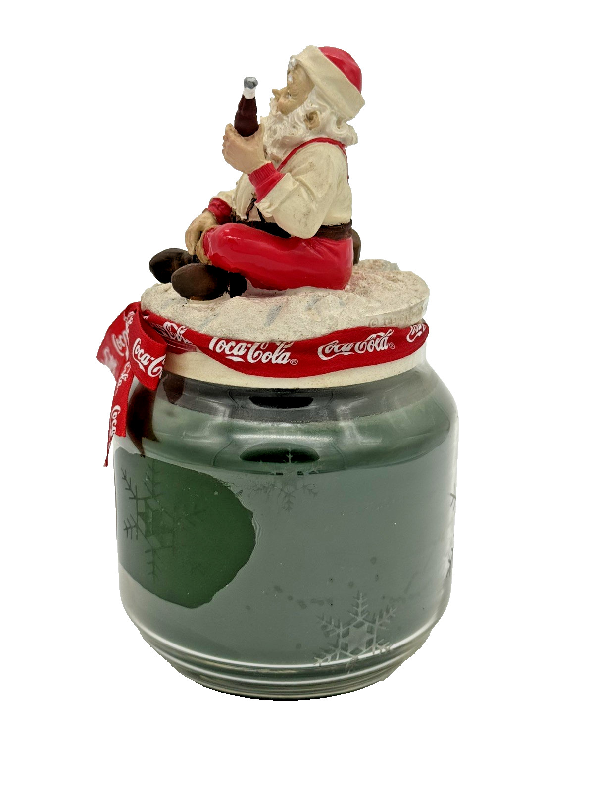 Coca-Cola Holiday Candle 2003 Christmas Santa Claus Decorative Coke Collectible