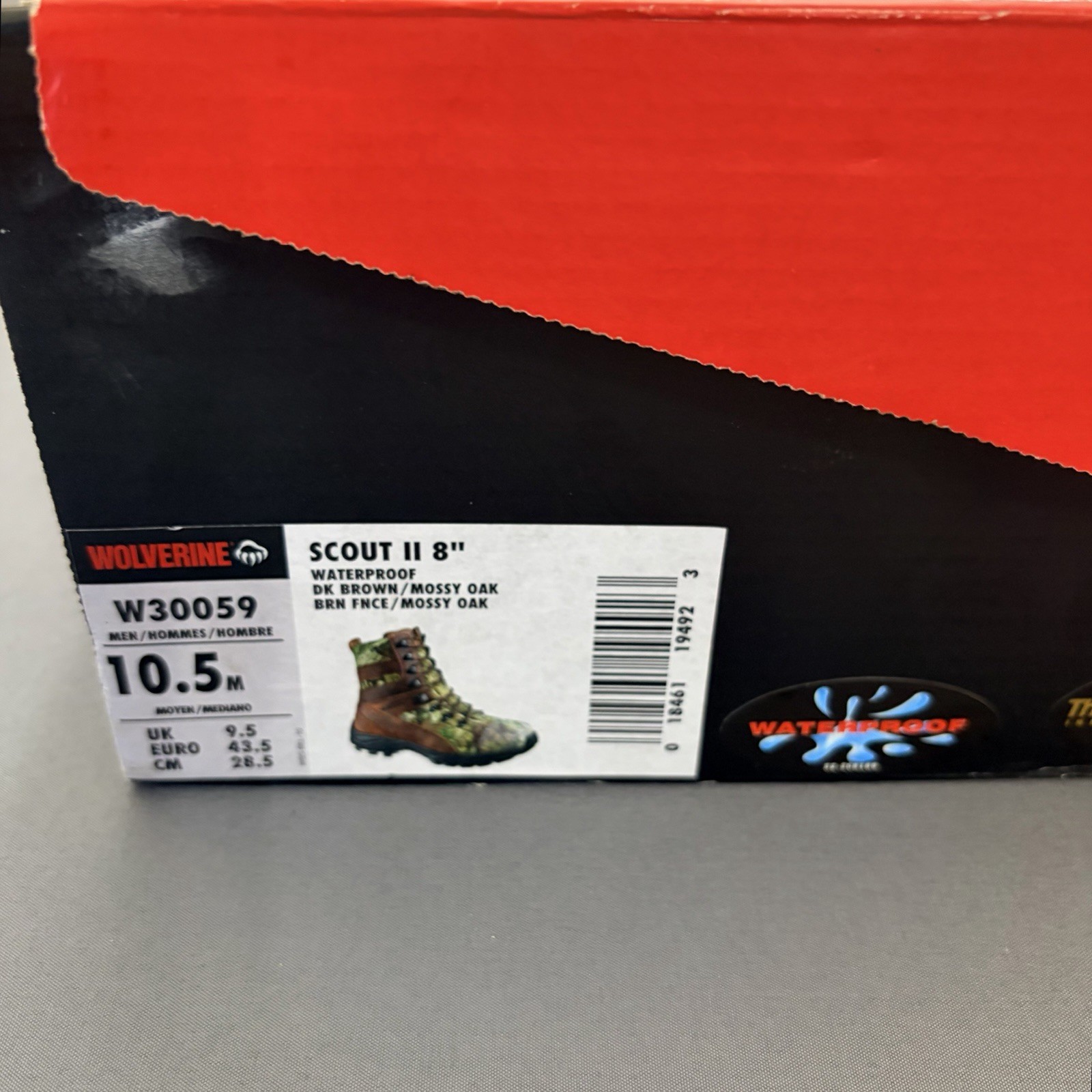 Wolverine Mossy Oak 10.5 Thinsulate Ultra Waterproof Camo Hunting Boots