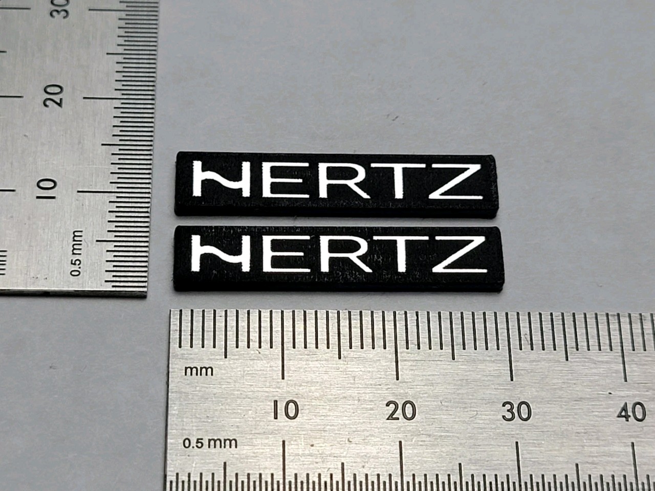 Hertz Speaker Badge Emblem Premium Silver Pair For Cars With Self Stick Adhesive