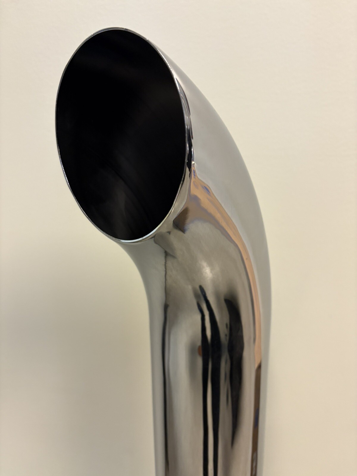 Chrome Stack 4 Inch Curved Pipe 4"X50” Chrome Exhaust Free Shipping!!