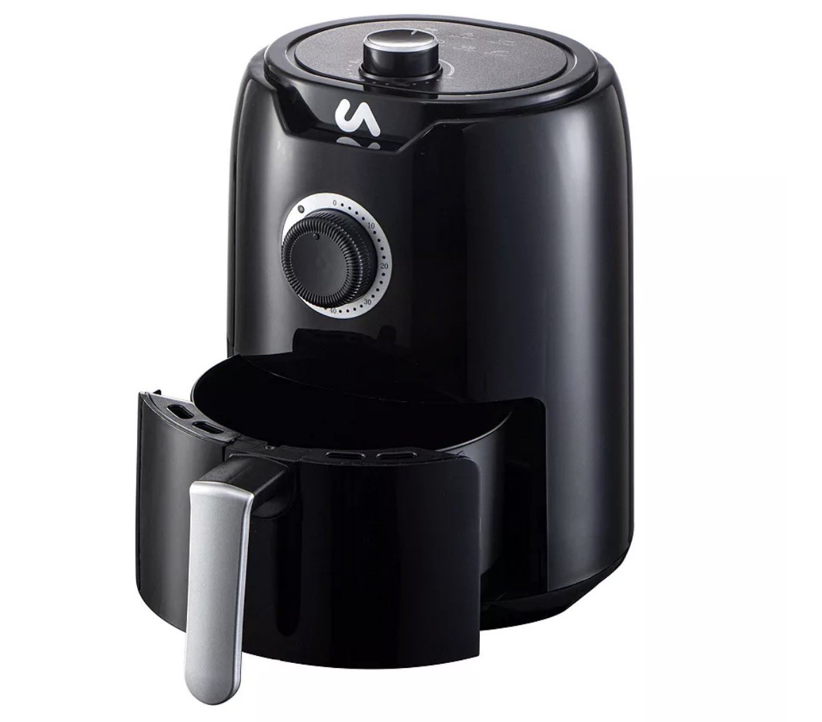 Uber Appliance Mini Air Fryer 2 Quart Black UB-AF-2M 2.0L Compact Personal Size
