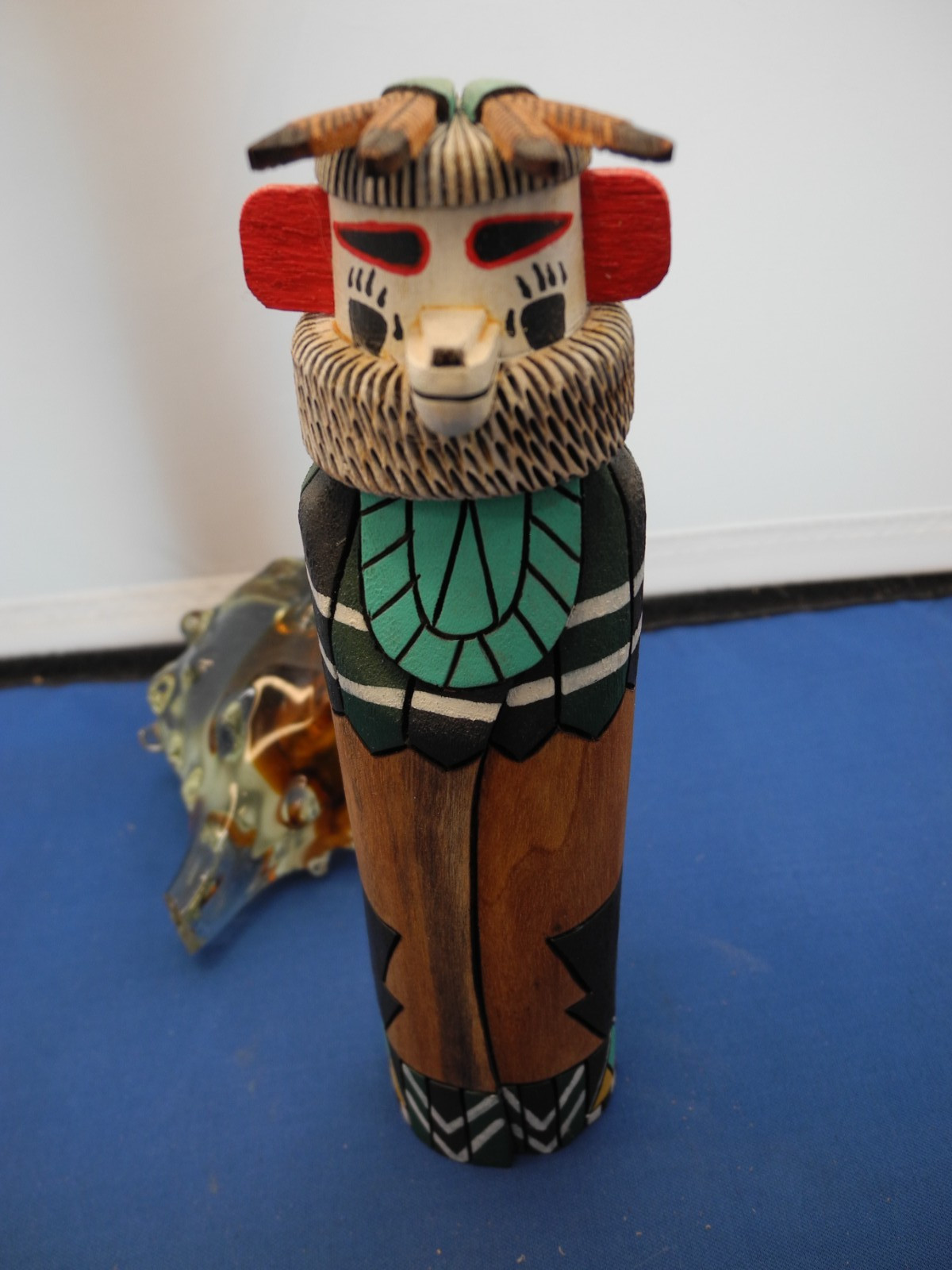 NATIVE AMERICAN ZUNI "BEAR" KACHINA BY WALTER HUGHTE