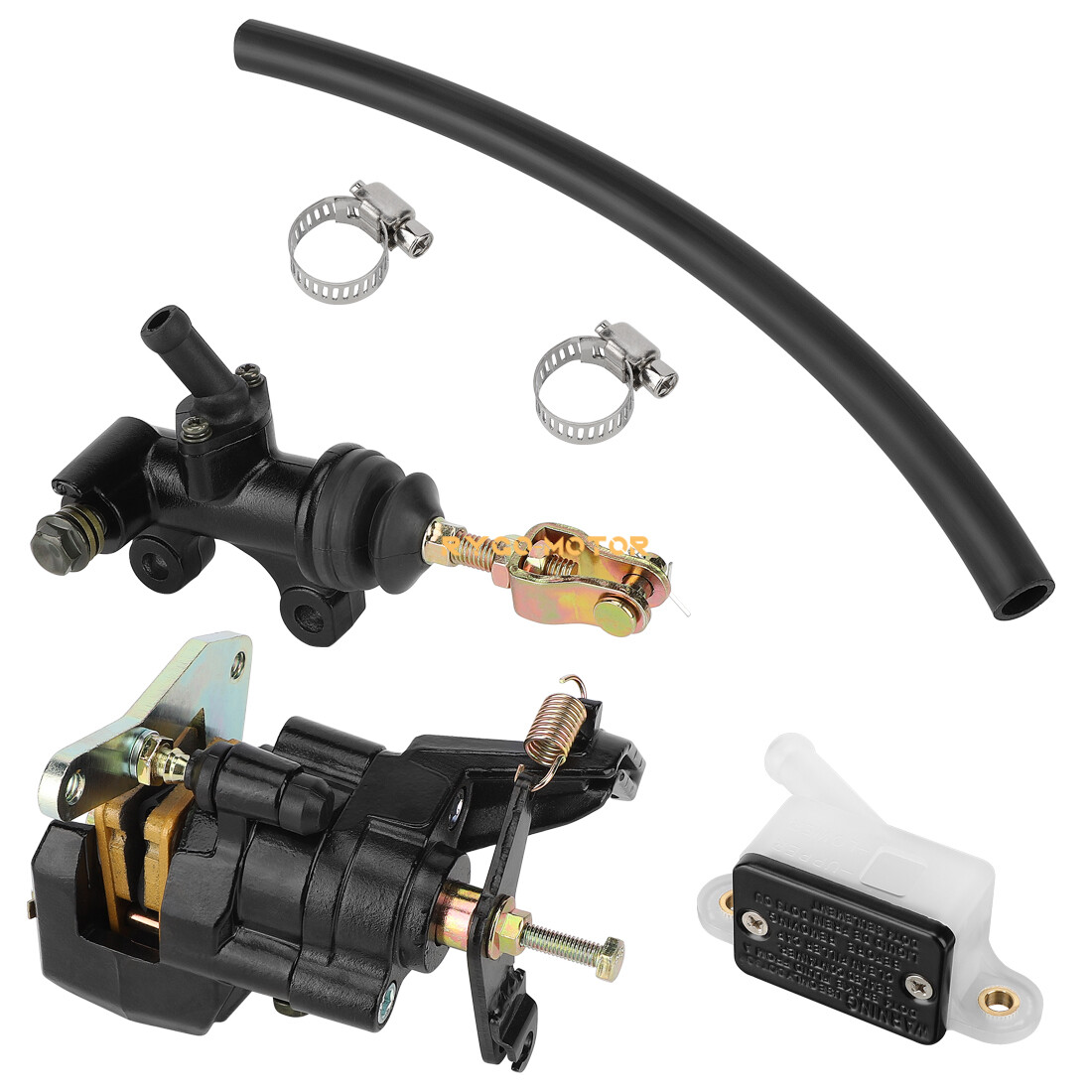 Rear Brake Caliper & Brake Master Cylinder Assy for Honda ATC200X 1983-1985 ATV