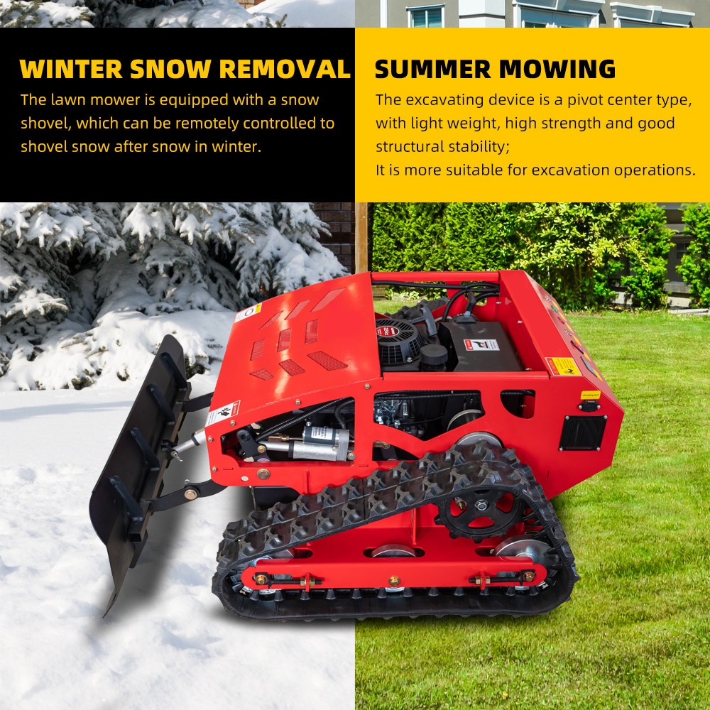 Robot snow blower lawn mower sale remote control lawn mower, crawler snow shovel