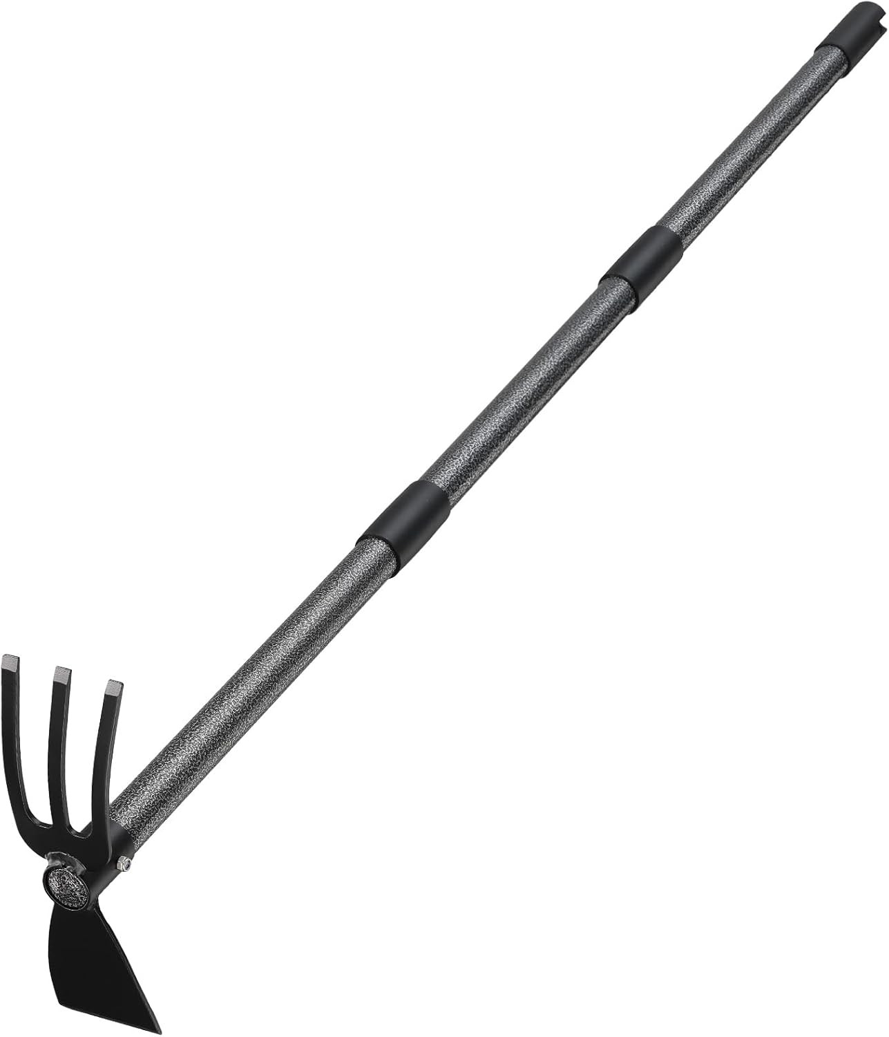 45-inch garden hoe with long handle for weeding and gardening