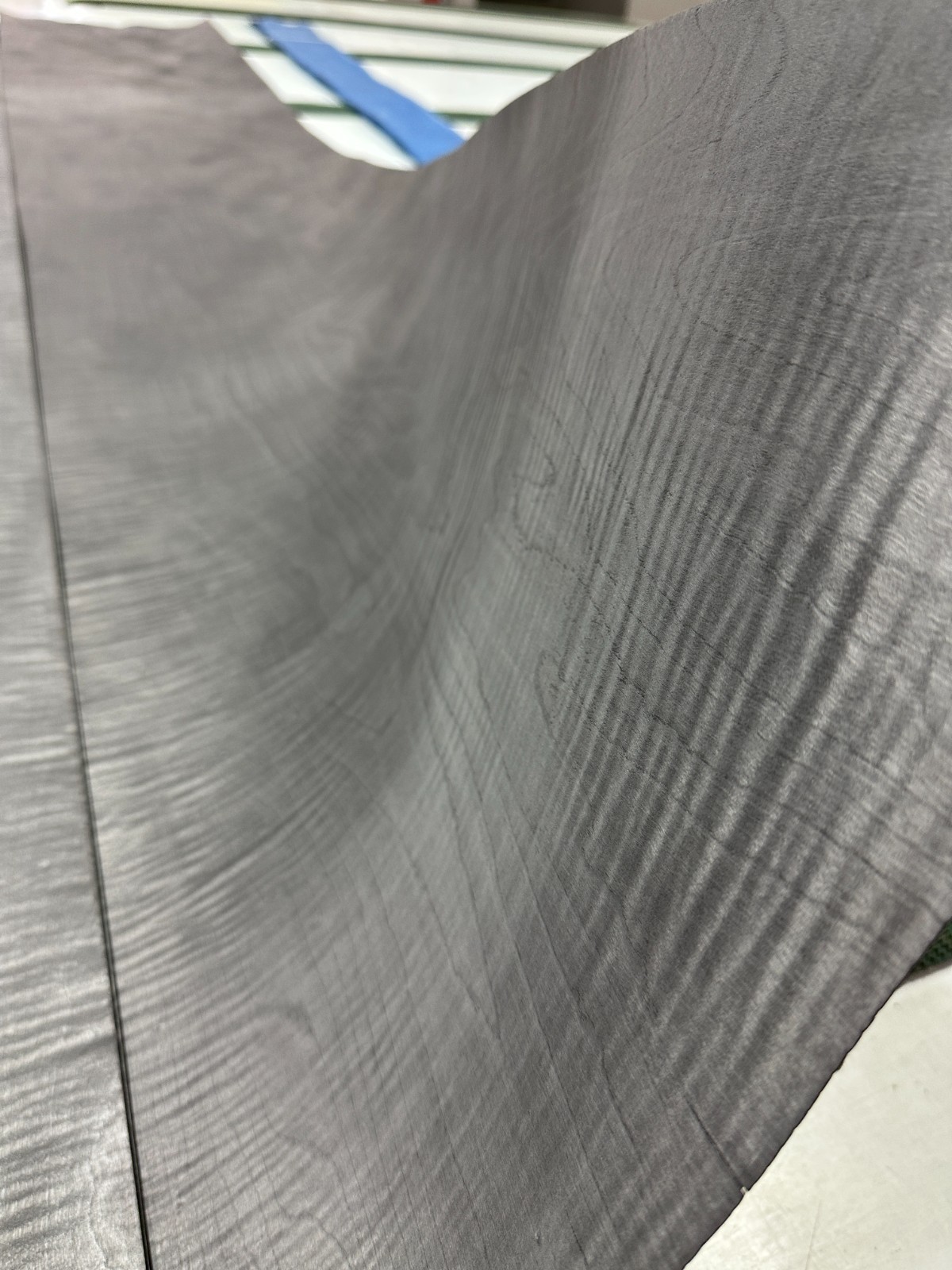 Smoked Grey Figured Maple Raw Wood Veneer 3 sheets 108'' x 19'' 319B