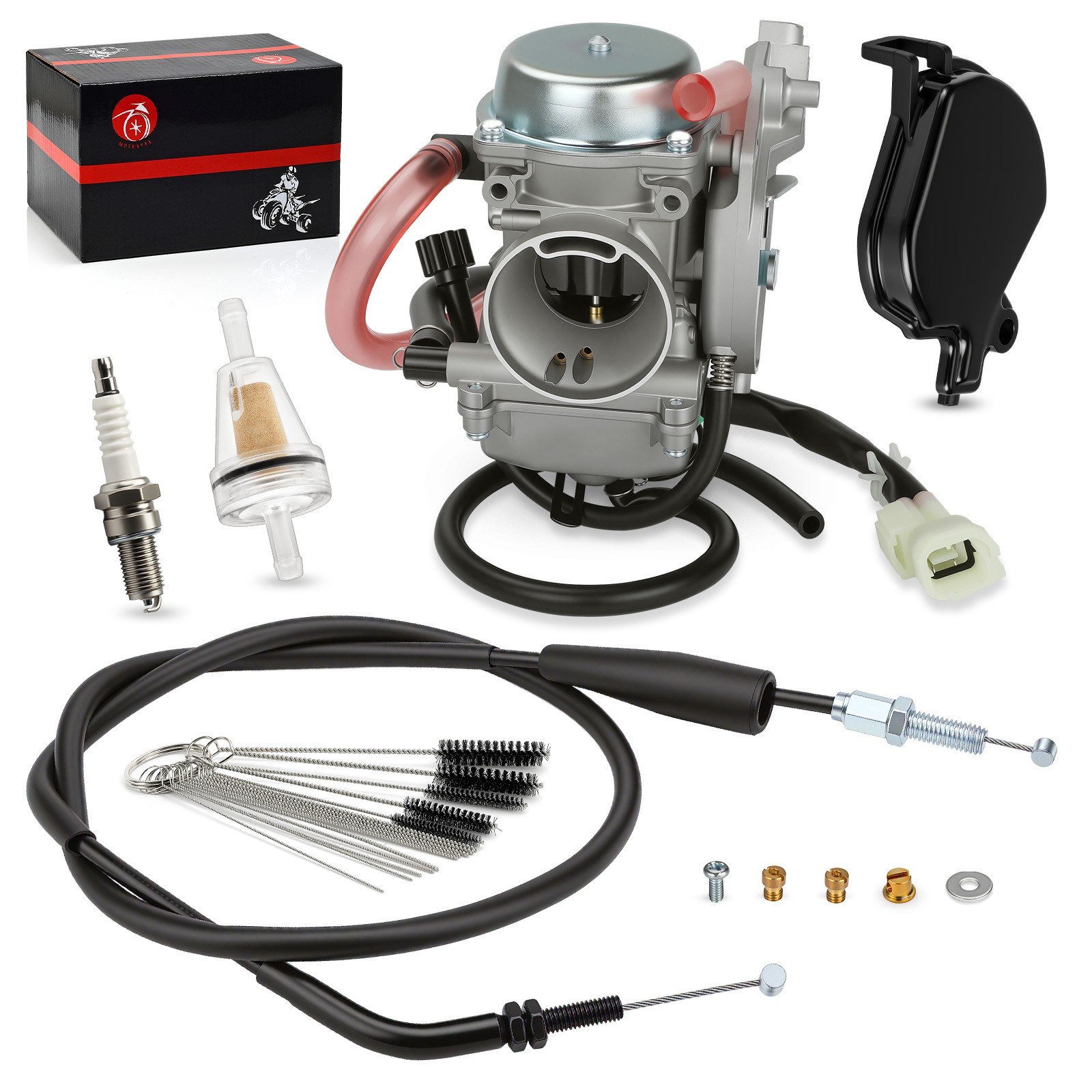 Carburetor Carb w/ Throttle Cable For Kawasaki Prairie 300 1999-2002 15003-1534