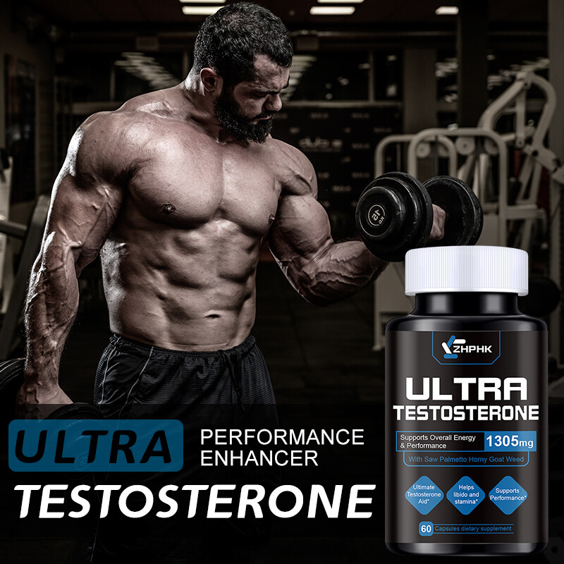 Male Enhancement Testosterone Booster 60 Capsules Stamina Pills Men Performance