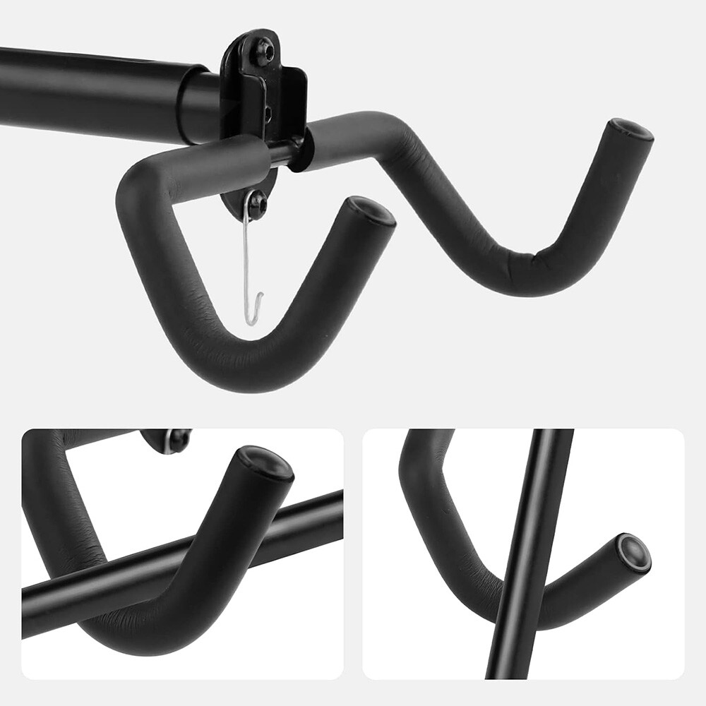 Bicycle Storage Wall Mount Rack Hanger Cycling Steel Garage Space Saving Holder