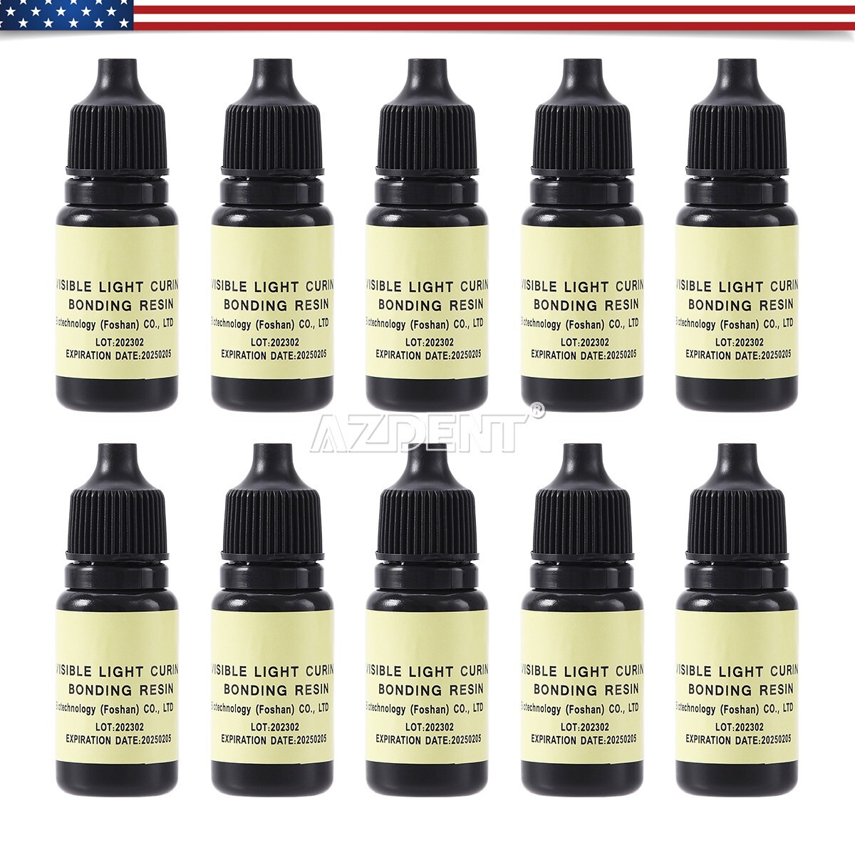 Dental Visible Light Curing Adhesive Resin Adhesive for Dentin and Enamel 5ml