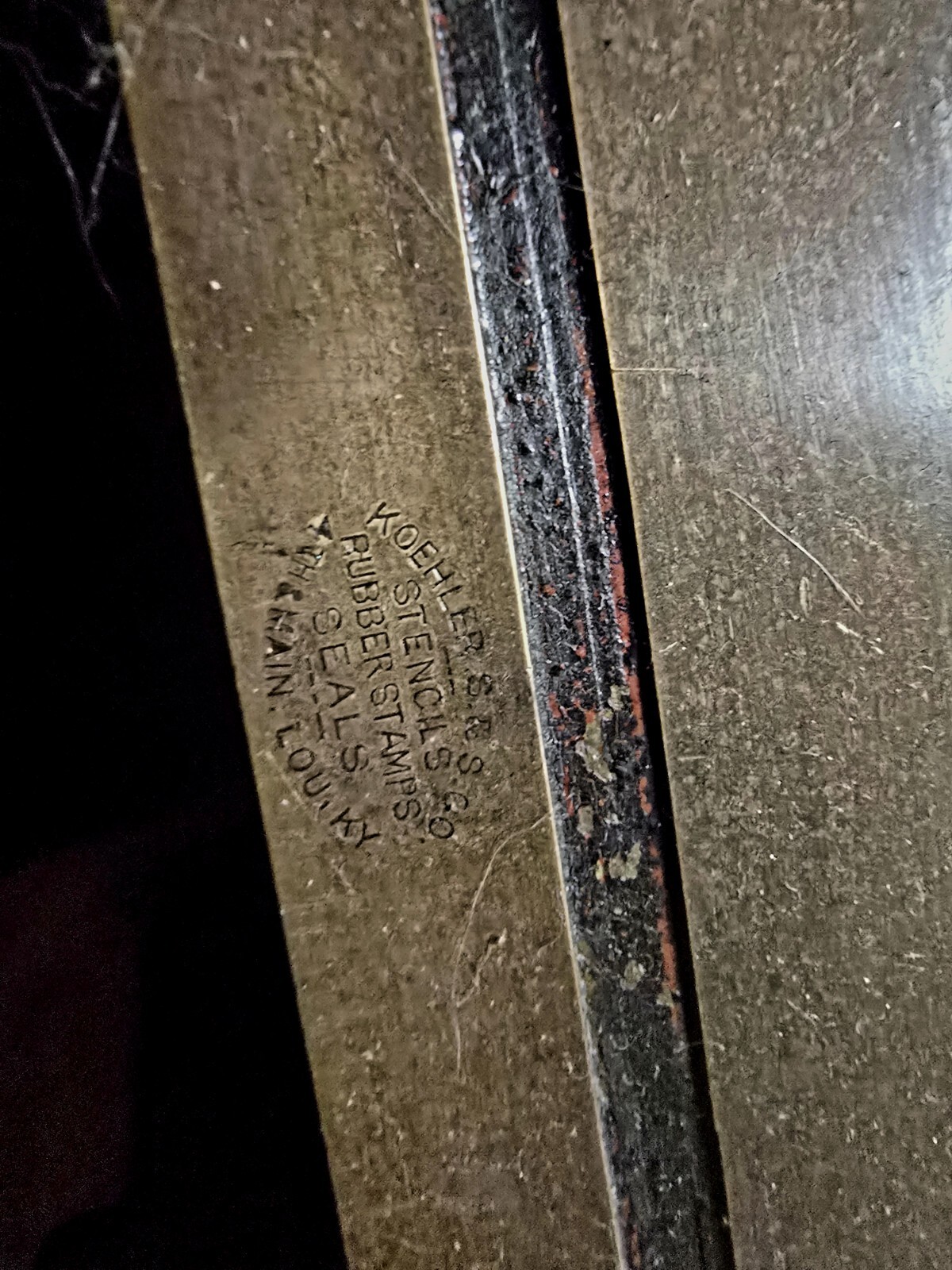 Lexington Ky 1920'S American Contractor J B Kidd Brass Advertising Sign