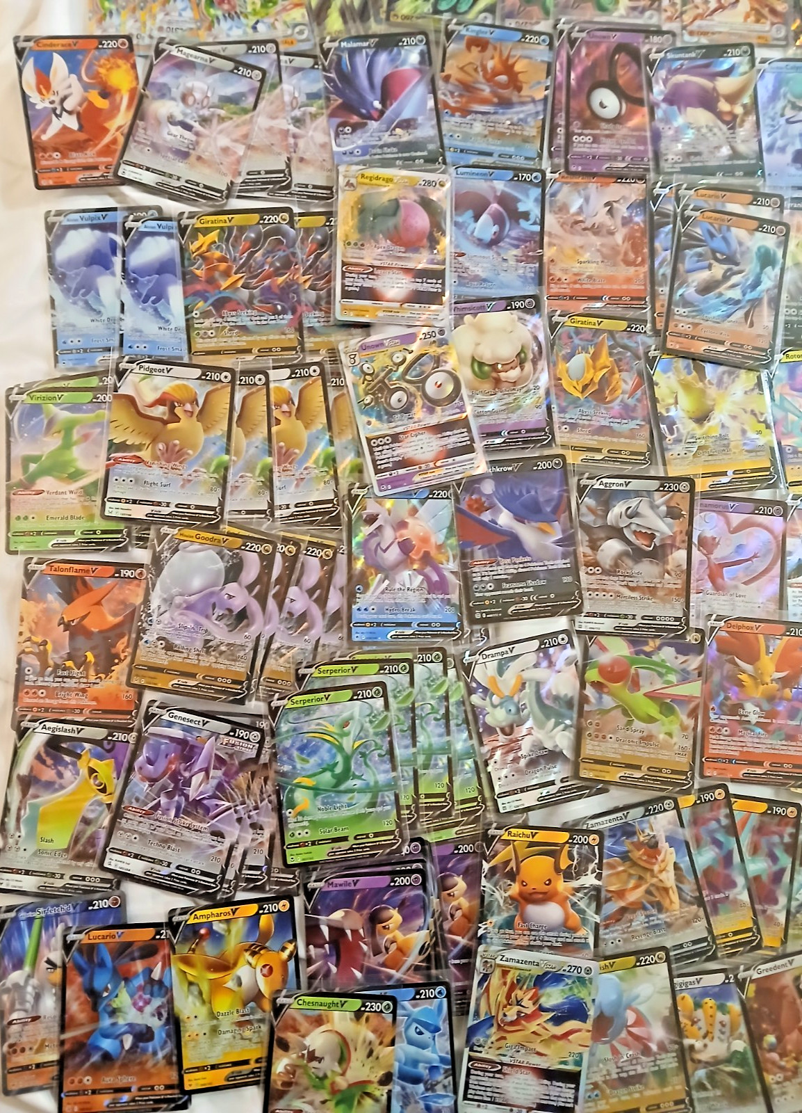 Official Pokémon Card Lot of 358 Includes Rares, Holos, Reverse, EX, V, VSTAR...
