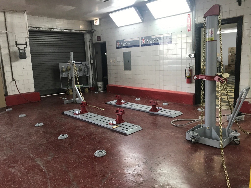 Auto Body Frame Machine Floor Rack System Complete 10 TON Puller FREE TOOLS